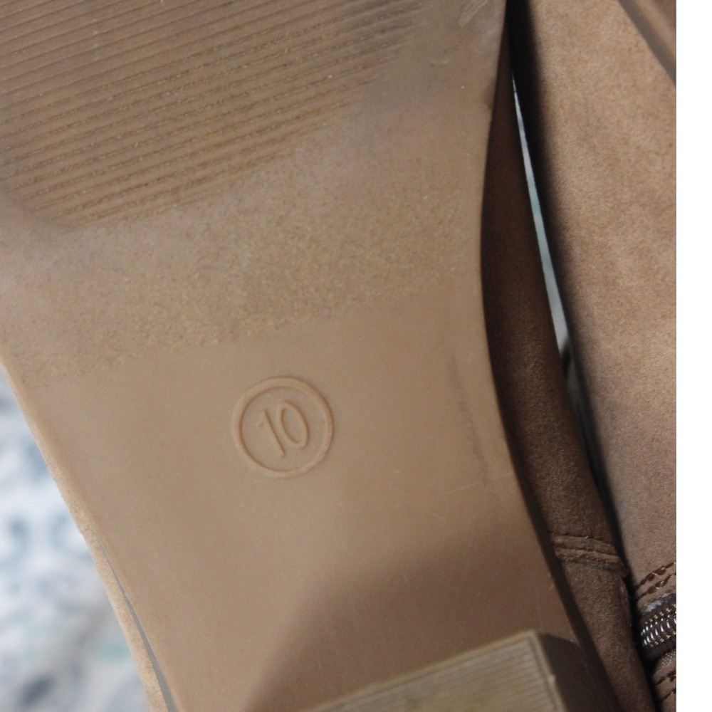 Universal‎ Thread Tan Faux Suede Slouch Western Boots Pointed Toe Size 10 - Picture 8 of 10